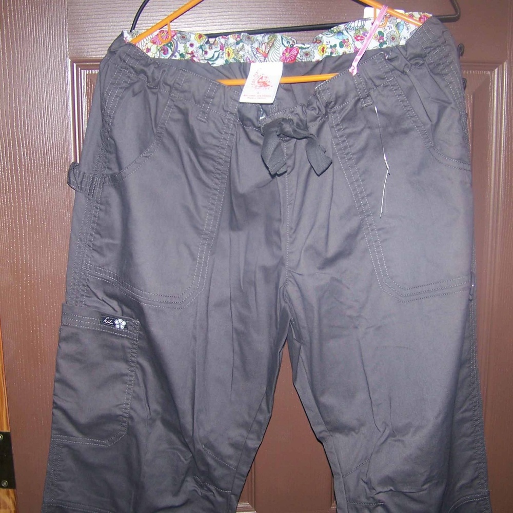 Koi by Kathy Peterson Scrub Pants NWT